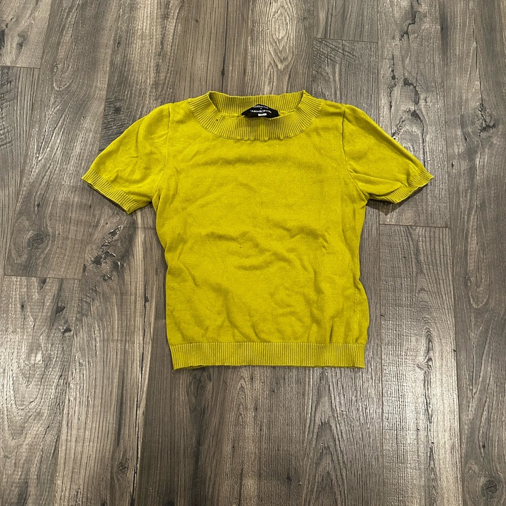 Collectif x modcloth chartreuse sweater